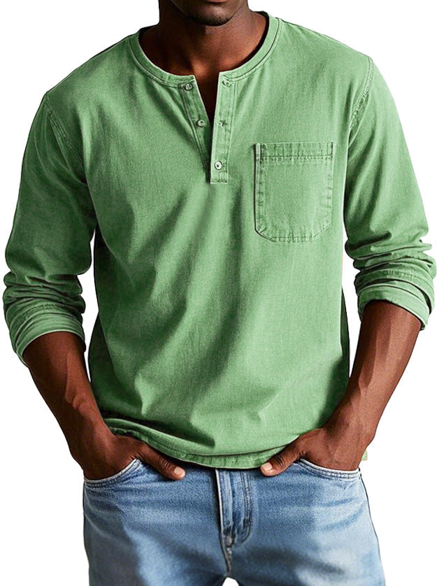 Lenoir™ | Chemise Vintage à Manches Longues